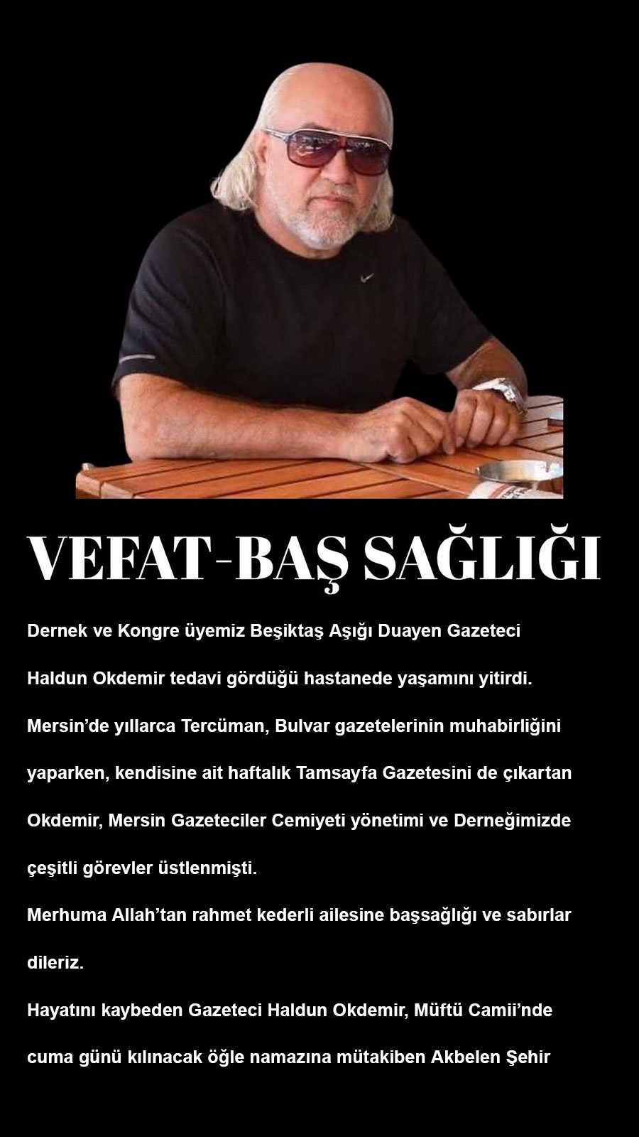 Vefat-Başsağlığı